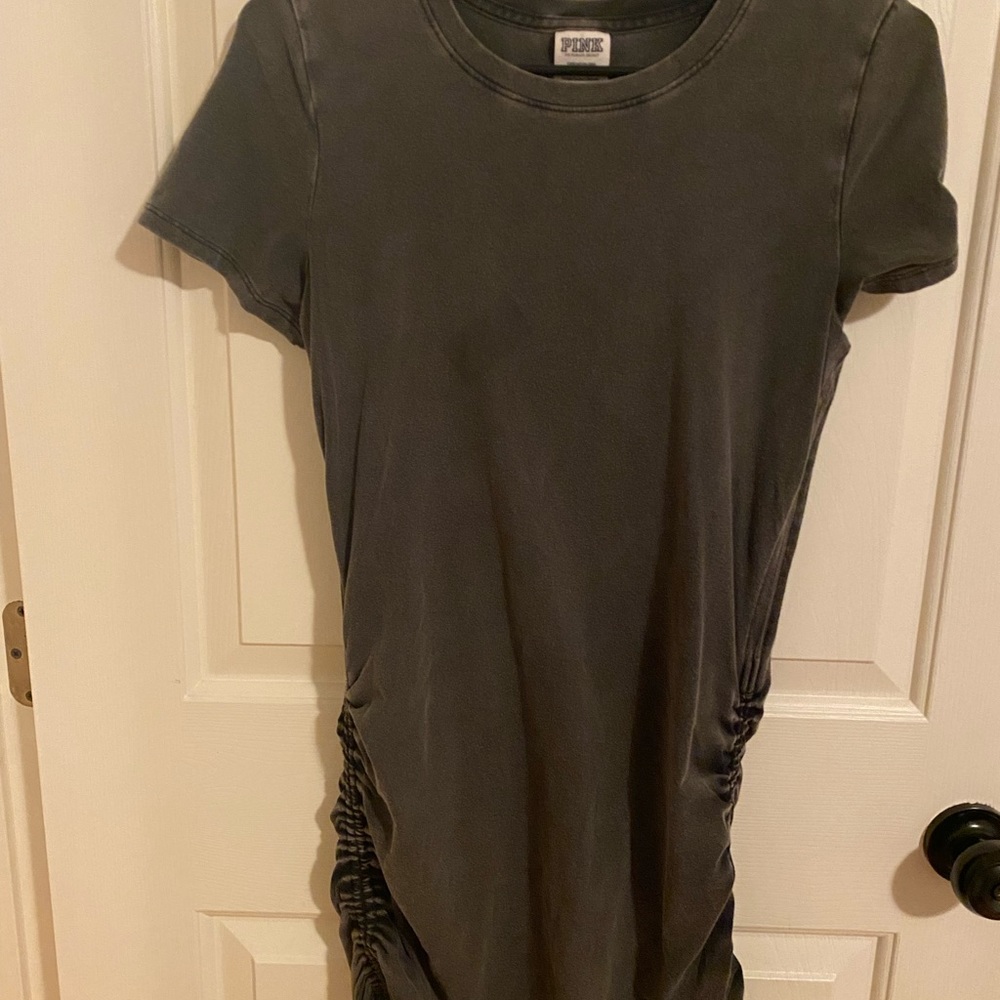 3/$25 Sale | Pink Army Green Cinched Bodycon Dress